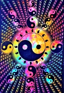 Yin and Yang Tapestry: Chinese Spiritual Wall Hanging for Balance and Harmony - Picture 1 of 1