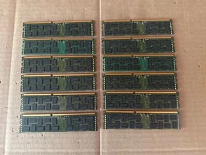 LOT OF 12 SAMSUNG M393B1K70CH0-YH9Q5 8GB 2RX4 PC3L-10600R SERVER MEMORY - Picture 1 of 3