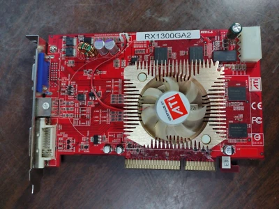GECUBE RADEON RX1300GA2-E3 PC VIDEO CARD 4X/8X 512MB GDDR2 PRE-OWNED GOOD - Image 1 of 4
