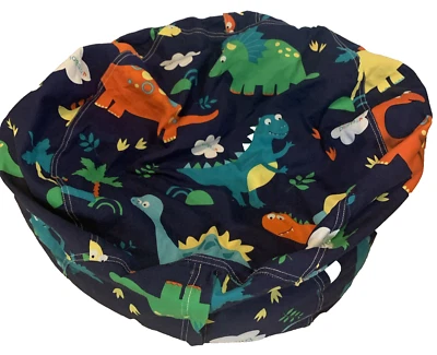 Dinosaurio Bolsa de Frijoles Silla Peluche Animal Almacenamiento Cubierta Juegos Cómoda Niños Foto 1 de 4