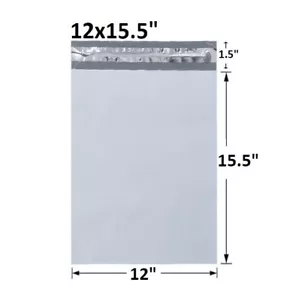 100 Poly Versandtaschen 12 x 15,5 SELBSTVERSIEGELN Versand Umschlag Taschen 2,5 MIL PRIORITÄT - Bild 1 von 4