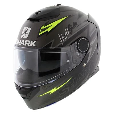 Shark Spartan 1.2 Adrian Parassol Matte Anthracite Grey Black Yellow - Image 1 of 4