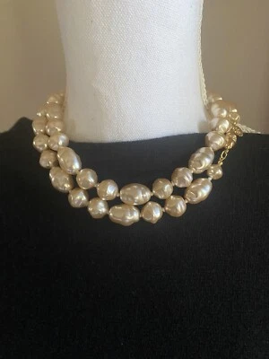 Joan Rivers 38” collar de perlas barrocas de imitación champán Foto 1 de 4