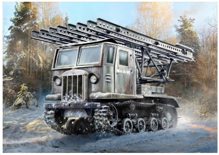 Modellino mezzo militare 1/35 STZ-5 with BM-13 Katyusha ZVEZDA 3700 Scala 1 35