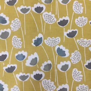 Clara Saffron Cotton Fabric by Prestigious Textiles - Picture 1 of 5