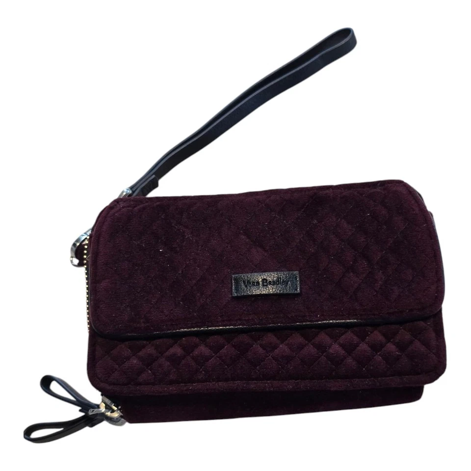 Vera Bradley Iconic RFID All-In-One Velvet Crossbody Bag Wristlet No Strap - Imagem 1 de 4