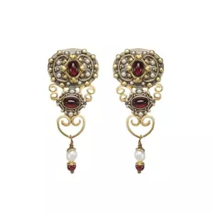 Pendientes con clip victorianos vintage Michal Golan - Imagen 1 de 1
