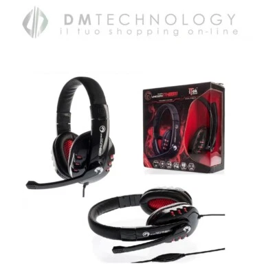 CUFFIE AUDIO CON MICROFONO JACK 3,5 ITEK SCORPION UNICORN GAMING HEADSET ITH8311 - Immagine 1 di 3