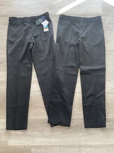 Boys Black George School Trousers X 2 Pairs Regular Leg Plus Fit Age 12-13 Years - Picture 1 of 4