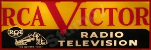 Letrero metálico Rca Victor 6" x 18" - Imagen 1 de 1