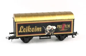 MÄRKLIN Spur H0 gedeckter Güterwagen Bierwagen Werbemodell LEIKEIM, lesen! - Bild 1 von 3