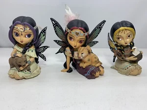 Spirit Maiden Coll. Estatuillas Jasmine Becket-Griffith, poder, coraje, visión 3 piezas - Imagen 1 de 14