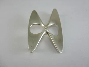 VERY NICE STERLING SILVER GEORGE JENSEN PIN/ BROCH 19.4G - Picture 1 of 9