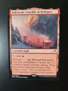 Sokenzan, Crisol de desafío 276 Magic The Gathering Kamigawa: Neon Dynasty (NEO) raro casi nuevo - Imagen 1 de 2