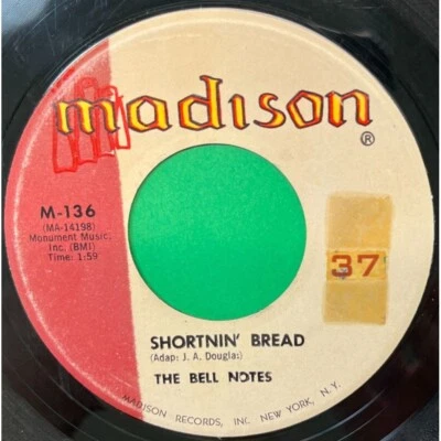 The Bell Notes Shortnin Bread / To Each His Own 45 Rock Madison 136 - Image 1 of 4
