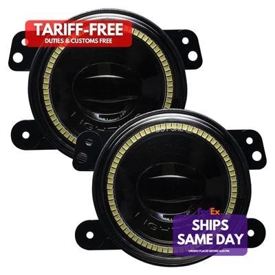 Oracle Lighting 5846-001, 2 Pack Black Plastic Fits Jeep Wrangler Jk/Jl Fog Ligh - Image 1 of 4