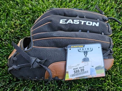 Easton Prime Leather Baseball Softball Glove 13" PSP13 Black Brown LHT H Web NWT - Image 1 of 4