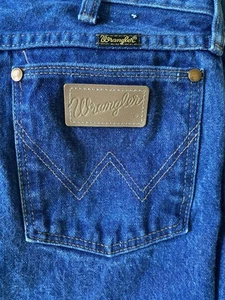 Wrangler Corte Vaquero Para Hombres 30x34 Calce Original Bota Denim Azul Jeans Vaquero Occidental - Imagen 1 de 11