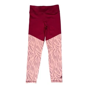 Adidas Leggings Girls Size XL Age 14 15 Years Optime Aeroready 26” Leg Tight - Picture 1 of 3