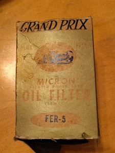 Vintage 1959- 1965 Grand Prix Oil Filter Full Flow FER-5 - Picture 1 of 9