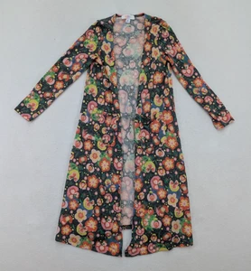 LuLaRoe Mädchen Staubtuch Strickjacke Pullover Größe 10 Sarah Blumenmuster - Bild 1 von 11