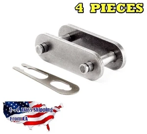 Jeremywell 4-PIECES C2040HSS Stainless Steel Conveyor Roller Chain Links - Picture 1 of 2