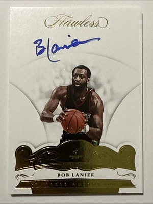 BOB LANIER 2017-2018 Panini Flawless Autographs ON CARD AUTO /10 Bucks - Image 1 of 3