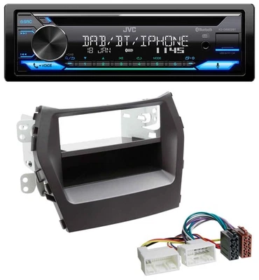 JVC Bluetooth MP3 USB DAB CD Autoradio für Hyundai Santa Fe (ab 2012) - Bild 1 von 4
