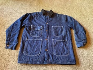 Bob Barker Coperta Foderata Blu Denim Cappotto da Lavoro Carcere Lavoro Fienile Giacca Uomo L - Foto 1 di 7