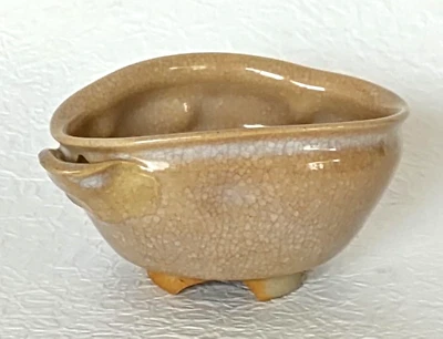 Винтажная японская керамическая чаша Katakuchi Yuzamashi Hagi - Изображение 1 из 4