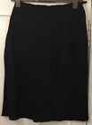 Ladies United Colors Of Benetton Linen Blend Black Bead Embellish Skirt Size Xs