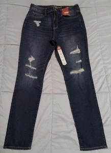Arizona Jeans Womens Size 11 Hi Rise Distressed See Video Denim Cotton NWT - Picture 1 of 10