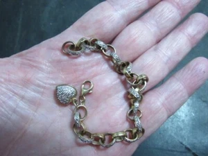Ross Simons Sterling Silver Heart Charm Bracelet - Picture 1 of 11