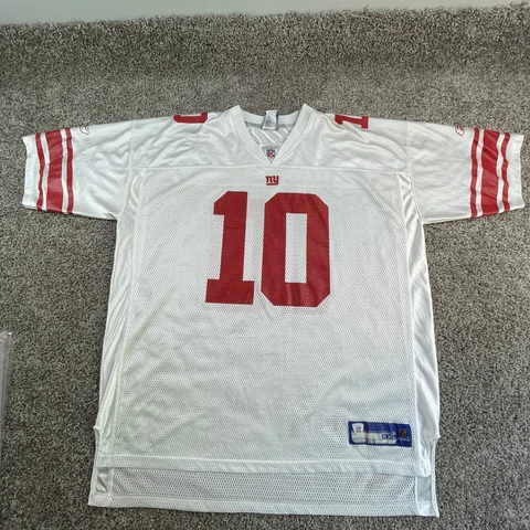 New York Giants Football Jersey Adult 2XL XXL White Eli Manning Reebok Mens * Cover