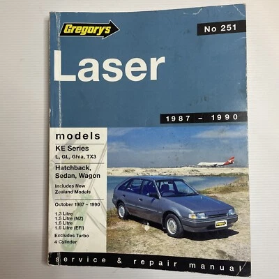 Gregorys Service & Repair Manual #251 Ford Laser 1987 to 1990 KE Series - image 1 of 4