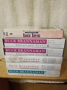 Buck Brannaman Educational Horse VHS Tapes(6) Ranch Roping, Hackamore, Snaffle B - Imagen 1 de 5
