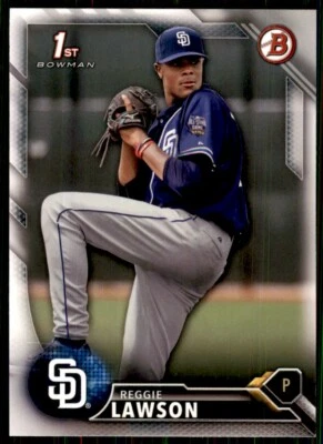 2016 Bowman Draft Picks & Prospects Reggie Lawson San Diego Padres #BD-109 - Image 1 of 2
