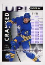 2022-23 UD Synergy Cranked Up Purple #CU-OP Owen Power /99 - Buffalo Sabres