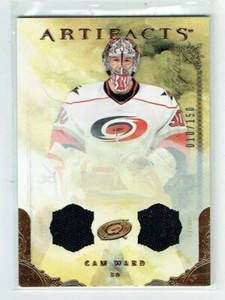 10-11 UD Upper Deck Artifacts  Cam Ward  /150  Dual Jerseys