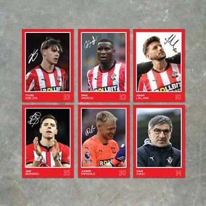 Southampton Players SIGNED A6 Poster Pack 2 - 6 handsignierte Poster Druckkarten  - Bild 1 von 5