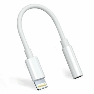 Adapter for iPhone to 3.5mm Jack Connector cable Headphone Aux All IOS Devices - Picture 1 of 6