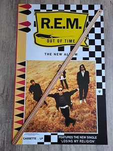 VINTAGE POSTER R.E.M. Out Of Time Store Promo (1991) 885x570mm Rare - Bild 1 von 1