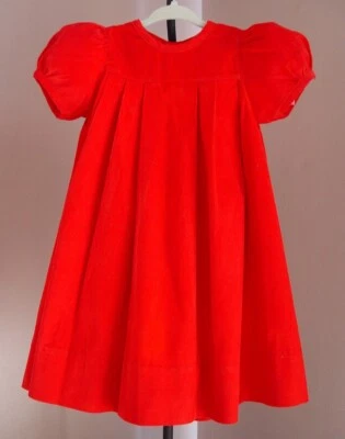 Vestido Strasburg Niños, 18 Meses, 100% Algodón, Rojo Foto 1 de 4