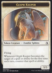 GLYPH KEEPER TOKEN 005/025 AMONKHET MTG MAGIC HP - Picture 1 of 1
