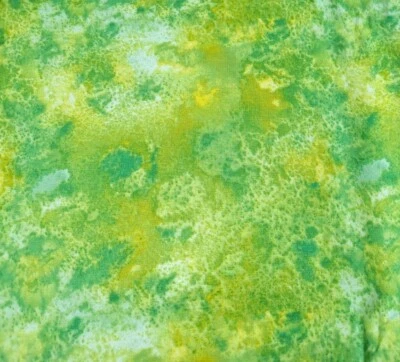 24" Wilmington Prints Essentials Tonal Green Yellow Ecru Splotchy - Image 1 of 3