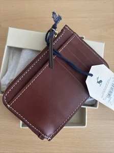 🌟Joules Herren 100% Leder Geldbörse/Kartenetui, Braun, Neu, Originalverpackt🌟 - Bild 1 von 9