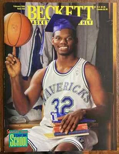 Beckett Basketball Monthly Magazine #43 Feb. 1994 Jamel Mashburn Excellent - Bild 1 von 1