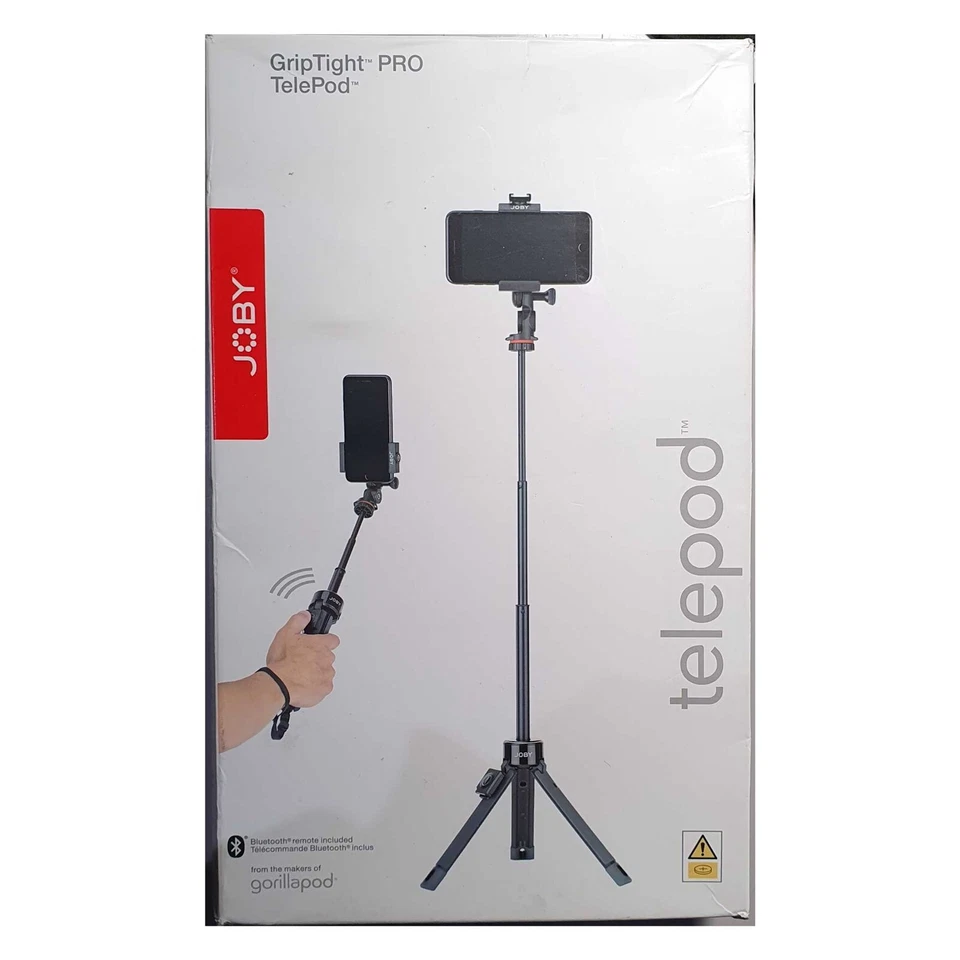 Joby GripTight Pro Telepod Tripod & Grip for Smartphone Go Pro Black *NEW2* 0153 - Image 1 of 3