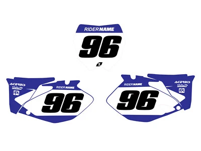 GRÁFICOS MATRÍCULA EQUIPO YAMAHA YZ125 YZ250 YZ250F YZ426F YZ450F 1996-2022 Foto 1 de 4
