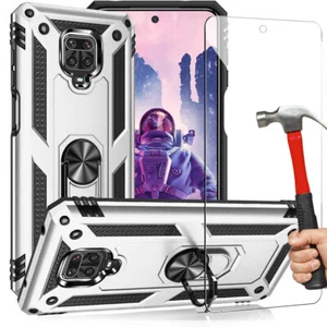 Coque Bumper Redmi Note 9 Pro 9s Protection Rigide Support + 2 Verres Trempés - Photo 1/16